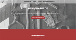 Desktop Screenshot of hansemarkt.de